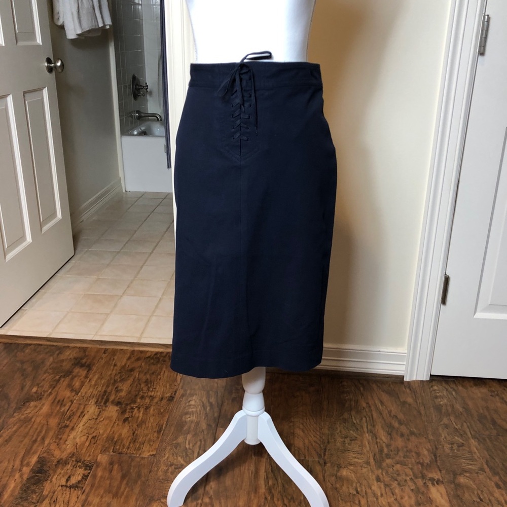 Ralph Lauren Navy pencil skirt nautical